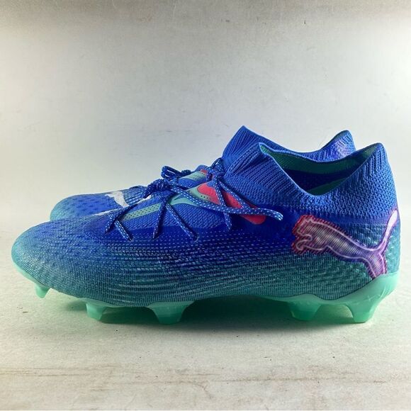 Puma Future 7 Ultimate Firm Ground Soccer Cleats Blue Green Size 8.5 107916-01 - Picture 3 of 8